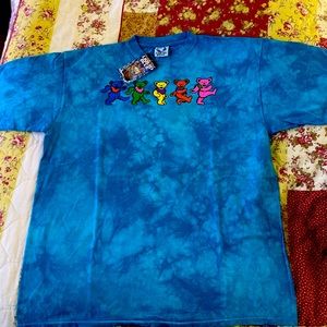 1997 New with Tags Grateful Dead Dancing Bears short sleeve by Liquid Blue XL